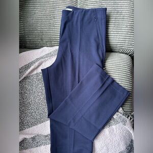LOFT Blue Petite Ponte Straight Pants
